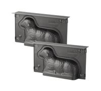 Zenker 9916850 Lot de 2 moules 3D en forme d'agneau pascal pour Pâques, moule à gâteau de Pâques, moule à gâteau 3D, moule lamala, Acier, 27,5 x 15 x 6,5 cm