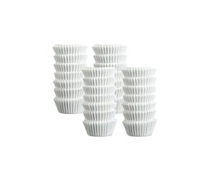 Zenker 9918450 Ensemble de 480 moules à muffins en papier blanc, moule à muffin, caissette muffin, moule à gâteau, Papier, Blanc, 3 cm
