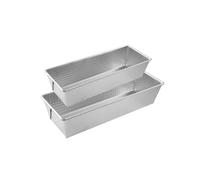 Lot de 2 moules à cakes 25,5 x 11,2 cm et 30 x 11,5 cm Zenker Silver Zenker