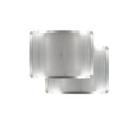 Zenker 9931750 Lot de 2 Plaques à pâtisserie perforées en acier, plaque de four, plaque perforée, acier inoxydable 18/10, Gris, 40 x 30 x 1,5 cm