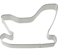 Zenker Accessories Ausstecher Schlitten, Ausstech Form, Ausstecherform, Plätzchen, Weißblech, Silber, 7801