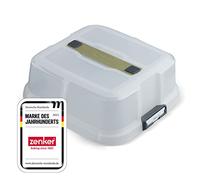 Zenker Bake, Click & Go Couvercle carré - 30 x 30 x 11,5 cm - Couvercle assorti pour moules à gâteau à transporter directement - Capot de transport universel pour 3 moules différents