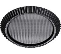 Zenker 6521 Moule à tarte aux fruits, moule à tarte renversée, moule à tarte aux framboises, moule à tarte aux fraises, moule à gâteau, anti-adhésif, Acier, 28 cm, Noir