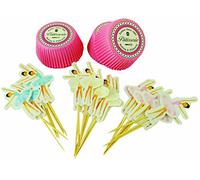 Zenker Fackelmann Set de décoration de Cupcake/Muffin Motif Ballerine Multicolore