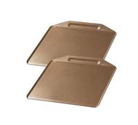 Zenker Lot de 2 plaques à pâtisserie 36 x 33 cm en acier inoxydable