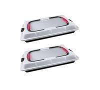 Zenker Lot de 2 plaques à pâtisserie avec couvercle 42 x 29 cm