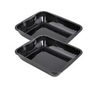 Zenker Lot de 2 plats à four émaillés 40 x 34 cm compatibles jusqu'à 400°C