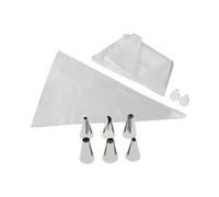Zenker Lot de 20 Poches à Douilles, 3 Douilles Plastique et 6 Inox - Poche à Décorer, 32 cm