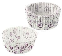 Lot de 50 moules à muffins en papier motif fleur violette 7 cm Zenker Smart Pastry