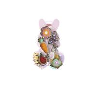 Zenker 44876 Set de 6 emporte-pièces Pâques, lot multiformes, sablé, Biscuit, Carotte, INOX, 7,9 x 2,5 cm, Gris
