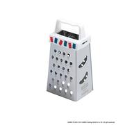 Zenker 46524 Mini Râpe de Cuisine Haribo à 4 Faces, Zesteur d'Agrumes, Pâtisserie, Acier Inoxydable, Plastique, Blanc, Argent, 7,5 x 3,7 x 2,8 cm
