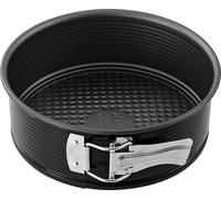 Zenker Moule à charnière Ø 20 cm, moule à pâtisserie avec revêtement anti-adhésif, moule à gâteau rond à fond plat (couleur : noir)