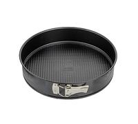 Zenker Moule à charnière, 1 fond plat + 2 fonds à motif, Special Creative, Revêtement antiadhésif, noir, Ø 30 cm