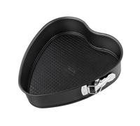 Zenker Moule à charnière en forme de cœur Ø 26 cm SPECIAL CREATIVE Moule de marque, pour la cuisson avec amour, un grand cœur pour les personnes préférées (couleur : noir)