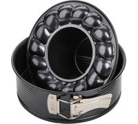 Zenker Moule à charnière fond plat et fond tubulaire Ø 24 cm Moule à pâtisserie avec 2 fonds Set de moules à gâteaux, avec revêtement antiadhésif, démoulage facile pour des gâteaux et tartes moelleux