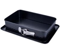 Zenker Moule à charnière rectangulaire 28 x 18 cm - Idéal pour la Saint-Valentin et la fête des mères - Avec gaufrage unique en forme de cœur - Sans PFAS - Fabriqué en Allemagne