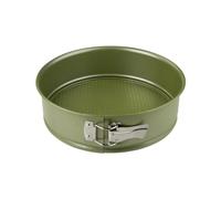 Zenker 7452 Moule à manqué à charnière, Moule rond vert éco-responsable anti-adhésif, ILAG, Cire de carnauba, 24 x 7,5 cm