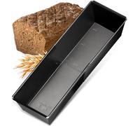 Zenker Moule à pain extensible (28 - 40 cm x 16 cm), moule à cake, pour pains et gâteaux moelleux, réglable & revêtu, moule à cake royal carré