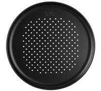 Zenker 7510 ø 36 cm Moule perforé Ø36 cm Ligne Black Metallic, idéal Pizza congelée, acier au carbone, noir