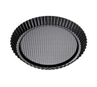 Zenker Moule à Tarte aux Fruits Renversée - Anti-Adhésif, Acier, 28 cm, Noir - Pour Framboises, Fraises et Autres Gâteaux