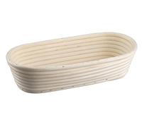 Zenker Panier de fermentation allongé 30 cm - Panier de fermentation en rotin naturel pour pain fait maison - Fournit de l'oxygène à la pâte pour des pains en vrac et aérés