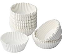 Zenker Patisserie Papier-Muffinförmchen, 200er Set, Muffin Förmchen, Muffinform, Backform, Kuchenform, Papier, Weiß, Ø 5 cm, 7710