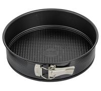 Zenker Perfect Black Moule à charnière avec fond plat Ø 26 cm - Moule de cuisson de qualité supérieure en tôle d'acier antiadhésif, résistant à la chaleur jusqu'à +230 °C, fabriqué en Allemagne