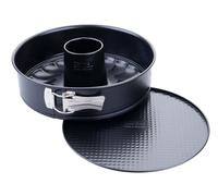 Zenker Perfect Black Moule à charnière avec fond plat et tube Ø 26 cm - Moule de cuisson de qualité supérieure avec revêtement antiadhésif, résistance à la chaleur +230 °C, fabriqué en Allemagne