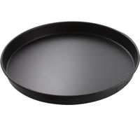 Zenker Special Countries Pizzablech Rund, Pizza Blech, Pizzabackblech, Backblech, Ilag Classic, Schwarz, Ø 28 cm, 7508