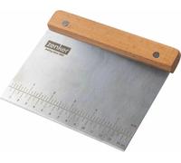 Zenker Teigabstecher Dein Brot!, Teigtrenner, Buchenholz, Edelstahl, Silber/Braun, 15 x 12 cm, 7319