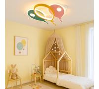 zenlavia Plafonnier LED Enfant Ballon - Lampe de Plafond Dimmable avec Télécommande, 2800lm, 28W, 3000-6500K, Veilleuse, Minuterie, Mémoire