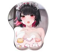 Zenless Zone Zero Nicole Ellen Hoshimi Miyabi Vivian Tapis de souris ergonomique 3D avec repose-poignet en gel - Dessous antidérapant avec support du poignet - Tampon en silicone utilisable des deux