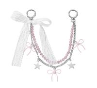 Zenlir 1. Vintage Crystal En Alliage Perlé Fleur Keychain Elegant Purse Pendants Bijoux Femmes Filles Sacs À