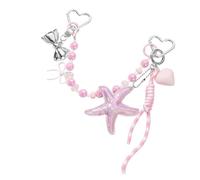 Zenlir 1. Vintage Crystal En Alliage Perlé Fleur Keychain Elegant Purse Pendants Bijoux Femmes Filles Sacs À