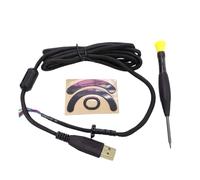 Zenlir Câble De Souris Professionnel en Corde Parapluie avec Tournevis Autocollants Pieds Fait À La Main Confortable pour Accessoires G403 Câble Jeu