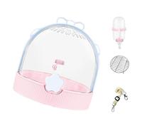 Zenlir Cage d'habitat pour oiseaux en plein air avec trous d'aération - Construction légère - Avec réservoir d'eau potable - Cage de voyage pour calopsittes