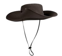 Zenlir Chapeau de pêcheur réglable unisexe avec sangle en polyester respirant pour le jardinage, le camping, les voyages