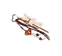Zenlir Corde Tressée Porte-clés Coeur En Peluche Lapins Pendentif Charme Mode À Accessoires Pour Main Main Décorations Bag Pendant Charm