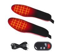 Zenlir Coussin chauffant électrique pour chaussures d'hiver à température réglable pour homme et femme - Pour le ski, la randonnée - Semelles chauffantes de différentes tailles pour les navetteurs