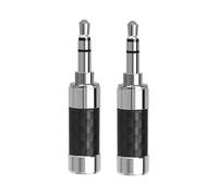 Zenlir Lot de 2 connecteurs plaqués rhodium de 3,5 mm pour auditoire domestique et studios