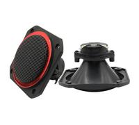Zenlir Tweeter Carré 4 Pouces Fiable avec Grille Haut-Parleur Triple Sortie Sonore Puissante pour Musique