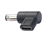 Zenlir USB Type C À 5.5x2.5/3.0x1.1/4.0x1.7 4.8x1.7 3.5x1.35 5.5x2.1mm Adaptateur De Électrique À 90 Degrés pour Ordinateur Portable pour Ordinateur Portable Accessoires Électroniques
