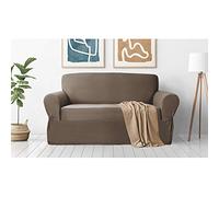 Zenna Home, Housse de Meubles Marron Chocolat/Marron : Housse de Causeuse en Peluche Extensible