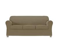 Zenna Home Lot de 4 Housses de canapé Extensibles en Chenille, Champignon/Marron