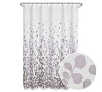 Zenna Home MAYTEX Sylvia Imprimé Tissu Imitation Soie Rideau de Douche, Violet