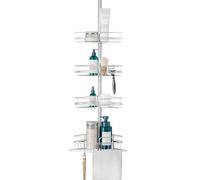 Zenna Home Support de douche en acier satiné chromé