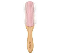 Zenner Brosse Coiffante Bambou - Brosse Démêlante Adaptable avec Lignes en Nylon Amovibles - Pour Cheveux Bouclés, Épais ou Volumineux - Manche en Bambou Naturel Léger