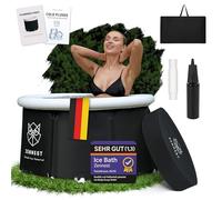 ZENNEST Ice Tub Rond-léger 75 cm - Baignoire froide extérieure gonflable et pliable, bain de glace pour cryothérapie - Design allemand avec isolation 6 couches et eBook inclus