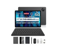 ZENO 10 Tablette Tactile 11 pouces Android 15, Tablette de jeu, WiFi 5G, 24 Go + 128 Go / 2 To - Noir