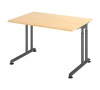 ZENO 12 G | Bureau 120 x 80 réglable en hauteur Érable/Graphite